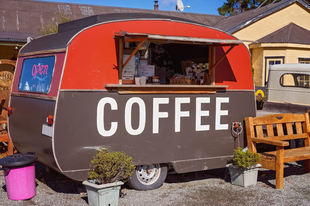 Old Colourful Coffee Van